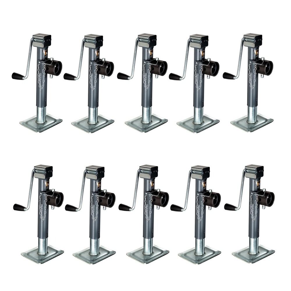 Bulldog 7K Round Swivel Pipe Mount Trailer Jack 10″ Sidewind Pull Pin Bulldog 7K Round Pipe Mount Swivel Trailer Jack 10in Sidewind Pull Pin – Pack of 10