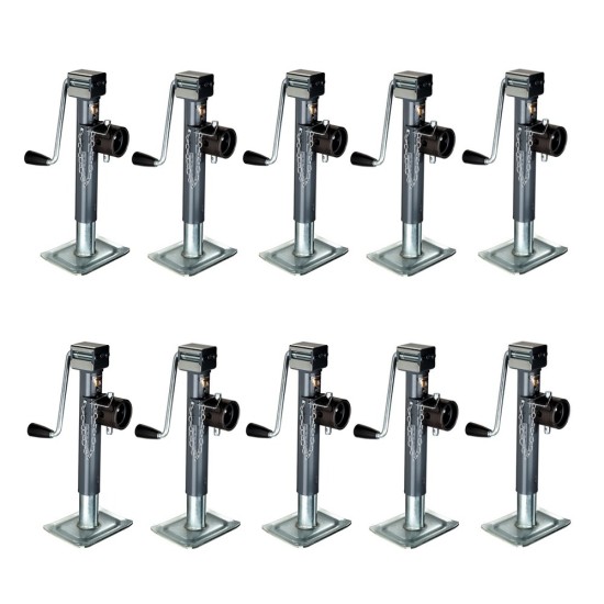 Bulldog 7K Round Swivel Pipe Mount Trailer Jack 10″ Sidewind Pull Pin Bulldog 7K Round Pipe Mount Swivel Trailer Jack 10in Sidewind Pull Pin – Pack of 10