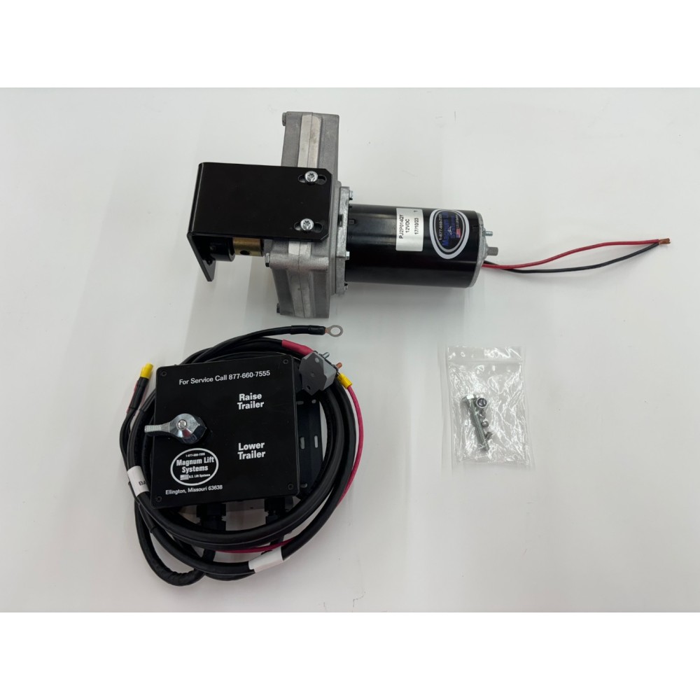 Magnum Lift Systems two-speed electric jack conversion kit for trailers, heavy-duty power jack upgrade
