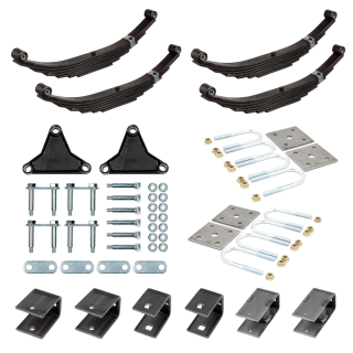 Lippert Tandem Axle 3,500 lb 1.75" Tube Suspension Kit, 4,000 lb Leaf Springs, Tall Equalizer