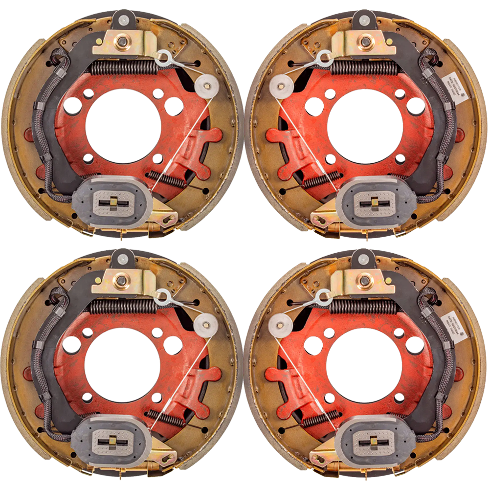 Lippert 4-Pack 12.25 x 3.38 Electric Trailer Brake Assemblies for 8,000-lb Tandem Axles