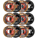 Lippert 6-Pack 12.25 x 3.38 Electric Trailer Brake Assemblies for 8,000 lb Triple Axle