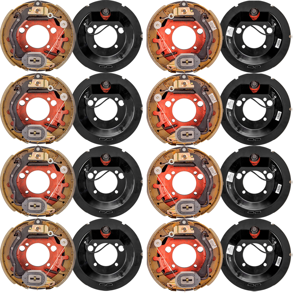 Lippert 8-Pack 12.25 x 3.38 Electric Trailer Brake Assemblies for 8K Axle