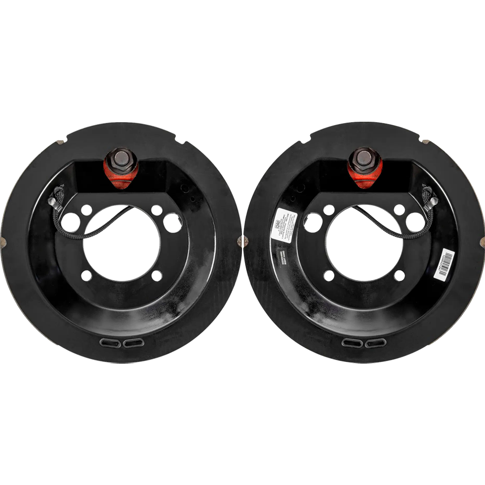 Lippert 12.25 x 3.38 Electric Trailer Brake Assembly Kit Left Right 8K 4-Bolt