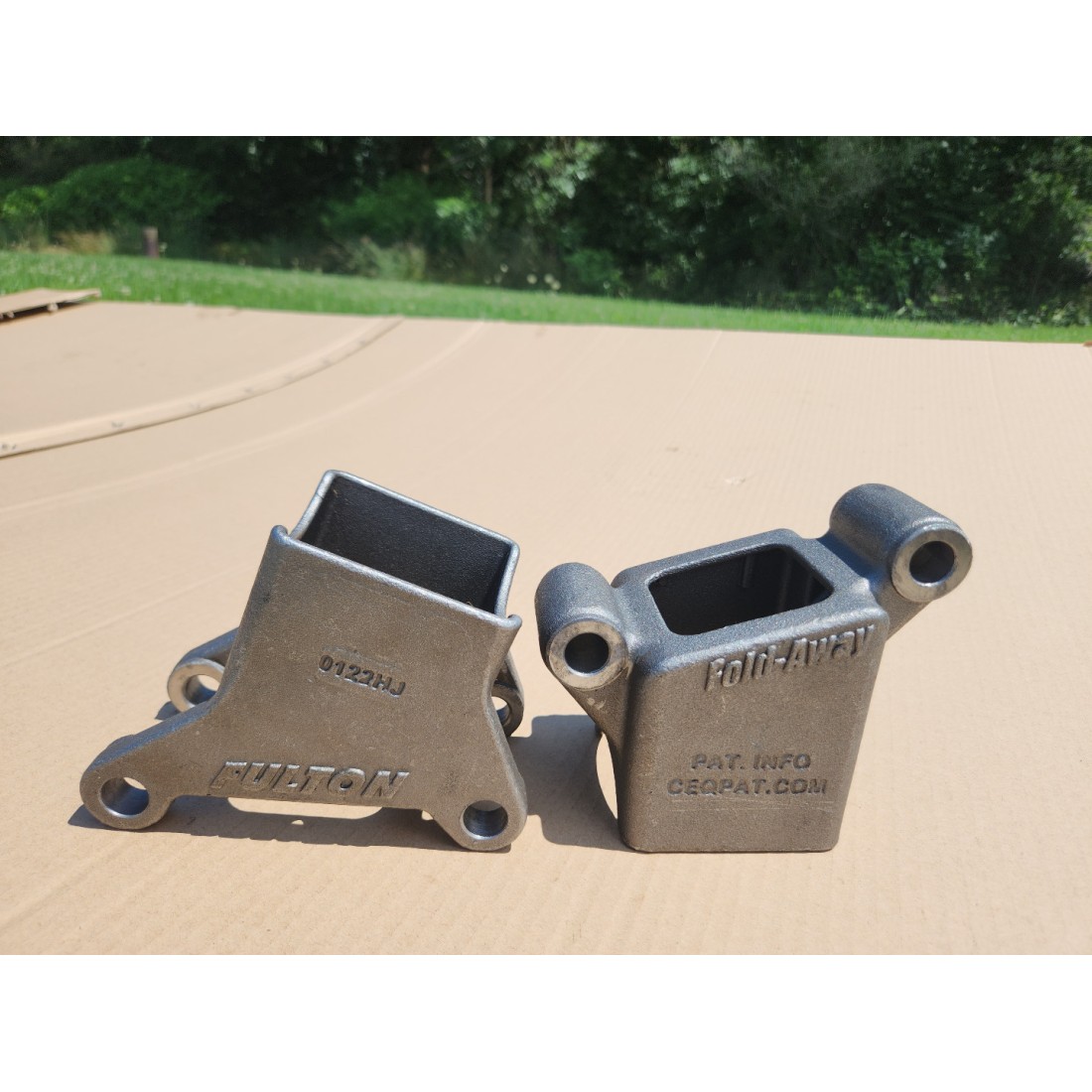 Fulton 3" x 3" WeldOn Trailer Hinge Kit FoldAway Coupler 5,000 lbs