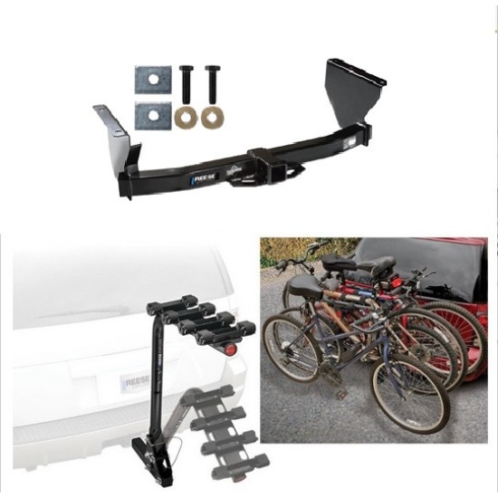 Custom Fit Trailer Hitch 4 Bike Carrier Installation Hardware Installation Instructions 44716 63124 Reese Trailer Hitch 4 Bike Rack 99-04 Jeep Grand Cherokee Approved Recreational Offroad Use Carrier Adult Woman or Child Bicycles Foldable 99 00 01 02 03 Trailer Hitch w/ 4 Bike Rack For 99-04 Jeep Grand Cherokee Approved for Recreational & Offroad Use Carrier for Adult Woman or Child Bicycles Foldable
