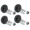 Lippert 7K Pre-Greased 8 on 6.5 Bolt Pattern Hub Assemblies for Tandem Axles - 4 Pack