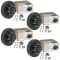 Lippert 7K Pre-Greased 8 on 6.5 Bolt Pattern Hub Assemblies for Tandem Axles - 4 Pack