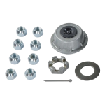 Lippert 7K Axle Hub Drum + 12x2 Electric Brake (RH, 8 on 6.5, 1/2″ Stud) Lippert 7K Axle 12x2 Pre-Greased Hub Drum and Right Hand Electric Brake Assembly