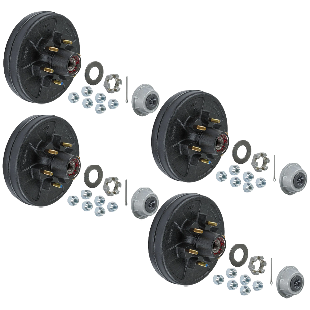 Lippert 6000 lb Pre-Greased Hub Assemblies for 6 on 5.5 Bolt Pattern, 1/2" Studs