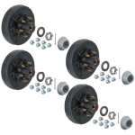 Lippert 6000 lb Pre-Greased Hub Assemblies for 6 on 5.5 Bolt Pattern, 1/2" Studs
