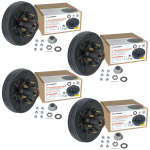 Lippert 6000 lb Pre-Greased Hub Assemblies for 6 on 5.5 Bolt Pattern, 1/2" Studs