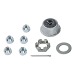 Lippert 3,500-lb 10 x 2.25 Hub & Electric Brake Assembly Right 5 on 4.5 Pattern Lippert 3,500-lb 10 inch x 2.25 inch trailer hub & electric brake assembly