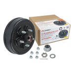 Lippert 3,500-lb 10 x 2.25 Hub & Electric Brake Assembly Right 5 on 4.5 Pattern Lippert 3,500-lb 10 inch x 2.25 inch trailer hub & electric brake assembly