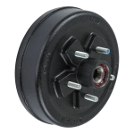 Lippert 3,500-lb 10 x 2.25 Hub & Electric Brake Assembly Right 5 on 4.5 Pattern Lippert 3,500-lb 10 inch x 2.25 inch trailer hub & electric brake assembly