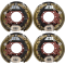 lippert 16k tandem axle electric brake hub drum kit 12-1/4 × 5 dexter al-ko rockwell compatible
