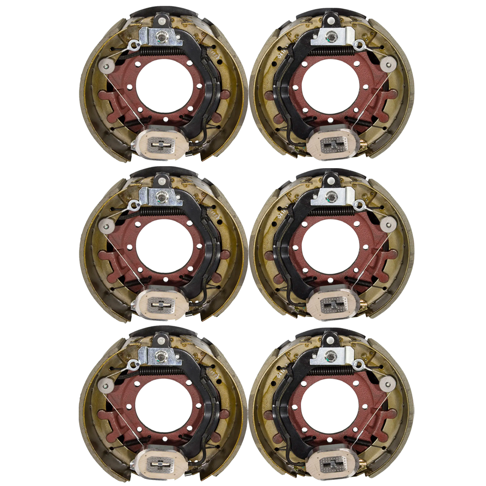 Lippert 16K triple-axle electric brake & 8-on-275 hub drum kit, 12-1/4×5 self-adjusting assemblies, Dexter Alko Rockwell compatible