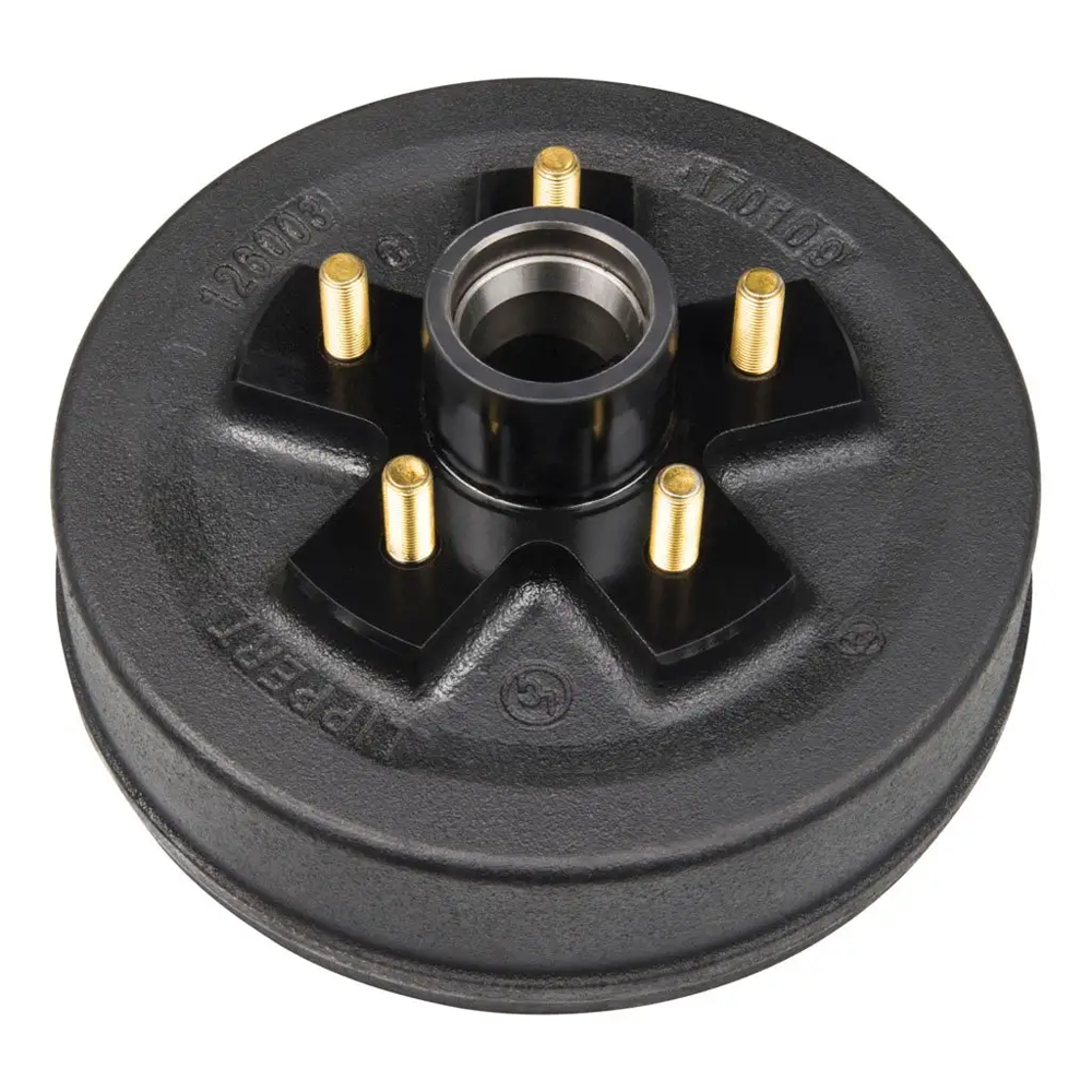 Lippert 10″ x 2.25″ Electric Brake & 5-Lug Drum Hub Kit – 3,500 lb RH Lippert 3,500 lb RH 10x2.25 self-adjusting electric trailer brake and 5-lug hub drum kit compatible with Dexter, Alko, Rockwell axles
