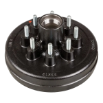 Lippert 12″ Manual LH Brake + 8‑on‑6.5 Hub Drum Kit, Dexter & Alko Compatible Lippert 12‑inch manual LH trailer brake assembly with 8‑on‑6.5 hub drum, 9/16‑inch studs – 7,000‑lb axle kit, Dexter / Alko compatible