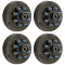 Lippert 12 inch Tandem Electric Brake Assemblies with 12 inch 8‑on‑6.5 Hub‑Only Drums for 7K Trailer Axle Dexter Alko Compatible