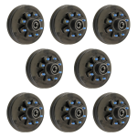 Lippert 12 inch threaded hybrid trailer brake hub bundle 8K axle 8 on 6.5 bolt pattern 17.5 inch wheel 5/8 inch studs Dexter AL-KO Rockwell compatible 8 pack