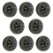 Lippert 12‑inch self‑adjusting brake and threaded hybrid hub‑drum kit, 7K/8K quad‑axle, 8‑on‑6.5 pattern, Dexter compatible