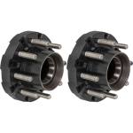 Lippert Threaded Idler Hub Pair – 10,000‑lb, 8 on 6‑1/2 Pattern, 5/8″ Studs, Fits 16‑17.5″ Wheels – Compatible with Dexter, Alko & Rockwell