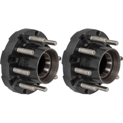 Lippert Threaded Idler Hub Pair – 10,000‑lb, 8 on 6‑1/2 Pattern, 5/8″ Studs, Fits 16‑17.5″ Wheels – Compatible with Dexter, Alko & Rockwell
