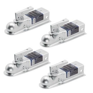 Fulton 3.5K Straight Trailer Hitch Coupler 2 Inch Ball 2-1/2 Inch Channel Zinc Bolt-On