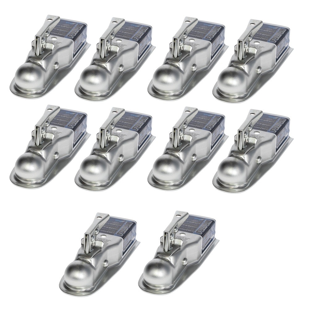 Fulton 3.5K Straight Trailer Coupler 2" Ball 3" Channel Fas-Lok Mechanism Fulton 3.5K Straight Trailer Hitch Coupler for 2" Ball 3" Channel – Fas-Lok Zinc