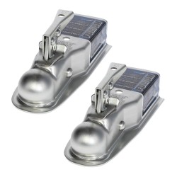 Fulton 2x 3.5K Straight Trailer Hitch Coupler for 2" Ball 3" Channel