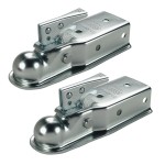 Fulton 3.5K Fas-Lok Straight Trailer Coupler 2 Inch Ball 3 Inch Channel Bolt-On Set