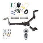 Trailer Tow Hitch For 13-15 Honda Accord w/LED Taillights Complete Package w/ Wiring Draw Bar and 2" Ball Trailer Tow Hitch For 13-15 Honda Accord w/LED Taillights Complete Package w/ Wiring Draw Bar and 2" Ball