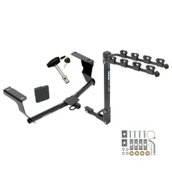 Trailer Tow Hitch w/ 4 Bike Rack For 08-24 Subaru Impreza Wagon 13-15 XV Crosstrek tilt away adult or child arms fold down carrier w/ Lock and Cover Trailer Tow Hitch w/ 4 Bike Rack For 08-24 Subaru Impreza Wagon 13-15 XV Crosstrek tilt away adult or child arms fold down carrier w/ Lock and Cover