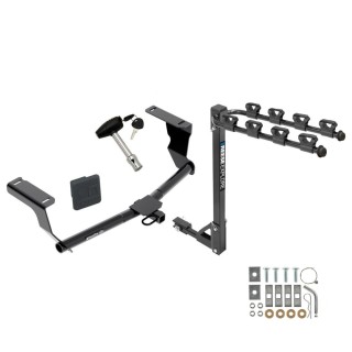 Custom Fit Trailer Hitch4 Bike Carrier Security Lock Pin Rubber Hitch Plug Cover Installation Hardware Installation Instructions 24959 1393100G 580407 2211 Draw-Tite Trailer Tow Hitch 4 Bike Rack 08-22 Subaru Impreza Wagon 13-15 XV Crosstrek tilt away a Trailer Tow Hitch w/ 4 Bike Rack For 08-24 Subaru Impreza Wagon 13-15 XV Crosstrek tilt away adult or child arms fold down carrier w/ Lock and Cover