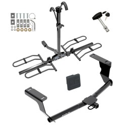 Trailer Tow Hitch For 08-24 Subaru Impreza Wagon 13-15 XV Crosstrek Platform Style 2 Bike Rack w/ Hitch Lock and Cover Trailer Tow Hitch For 08-24 Subaru Impreza Wagon 13-15 XV Crosstrek Platform Style 2 Bike Rack w/ Hitch Lock and Cover