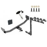 Custom Fit Trailer Hitch4 Bike Carrier Security Lock Pin Rubber Hitch Plug Cover Installation Hardware Installation Instructions 24963 1393100G 580407 2211 Draw-Tite Trailer Tow Hitch 4 Bike Rack 17-22 Hyundai Ioniq Hatchback Hybrid Only Excluding Plug- Trailer Tow Hitch w/ 4 Bike Rack For 17-23 Hyundai Ioniq Hatchback Hybrid Only Excluding Plug-In tilt away adult or child arms fold down carrier w/ Lock and Cover