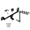 Trailer Tow Hitch w/ 4 Bike Rack For 19-23 Volkswagen Jetta tilt away adult or child arms fold down carrier w/ Lock and Cover Trailer Tow Hitch w/ 4 Bike Rack For 19-23 Volkswagen Jetta tilt away adult or child arms fold down carrier w/ Lock and Cover