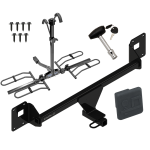 Trailer Tow Hitch For 19-23 Volkswagen Jetta Platform Style 2 Bike Rack w/ Hitch Lock and Cover Trailer Tow Hitch For 19-23 Volkswagen Jetta Platform Style 2 Bike Rack w/ Hitch Lock and Cover