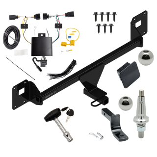 Trailer Tow Hitch For 19-23 Volkswagen Jetta Ultimate Package w/ Wiring Draw Bar Kit Interchange 2" 1-7/8" Ball Lock and Cover Trailer Tow Hitch For 19-23 Volkswagen Jetta Ultimate Package w/ Wiring Draw Bar Kit Interchange 2" 1-7/8" Ball Lock and Cover