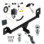 Trailer Tow Hitch For 19-23 Volkswagen Jetta Deluxe Package Wiring 2" and 1-7/8" Ball and Lock Trailer Tow Hitch For 19-23 Volkswagen Jetta Deluxe Package Wiring 2" and 1-7/8" Ball and Lock