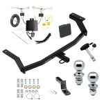 Custom Fit Trailer Hitch Draw-Bar w/ Pin/Clip Wiring Harness (Plug & Play)1-7/8" and 2" Chrome Ball Security Lock Pin Rubber Hitch Plug Cover Installation Hardware Installation Instructions 249840 118808 63820 63810 580407 2211 Draw-Tite Tr Trailer Tow Hitch For 19-25 Mazda 3 Hatchback Deluxe Package Wiring 2" and 1-7/8" Ball and Lock