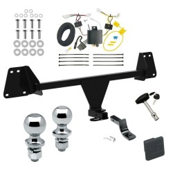 Trailer Tow Hitch For 19-24 Toyota Corolla Deluxe Package Wiring 2" and 1-7/8" Ball and Lock