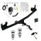 Trailer Tow Hitch For 21-23 KIA Rio 5 Dr. Deluxe Package Wiring 2" and 1-7/8" Ball and Lock