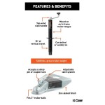 CURT 5000 lbs A-Frame Jack & Coupler Bundle – Quality Towing Equipment CURT A-Frame Trailer Jack & 2" A-Frame Coupler Bundle for Towing