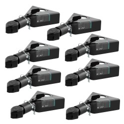 CURT 8x 12.5K Black A-Frame Trailer Coupler for 2-5/16" Ball Weld-On