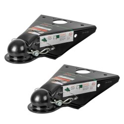 CURT 2x 14K QuickPin No-Latch A-Frame Trailer Coupler for 2-5/16" Ball