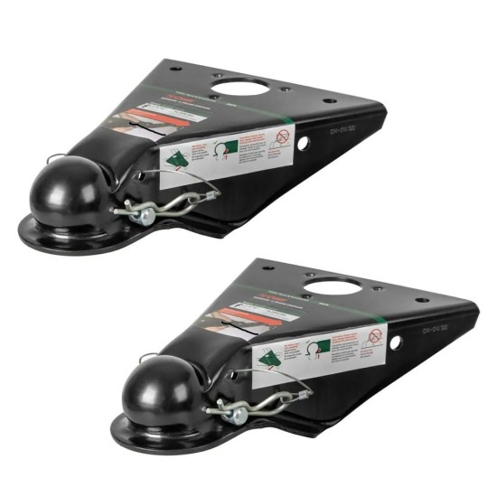 CURT QuickPin 14K A-Frame Trailer Coupler – 2-5/16" Ball, Bolt-On / Weld-On CURT 14K QuickPin No-Latch A-Frame Trailer Coupler 2-5/16" Ball Bolt-On Weld-On