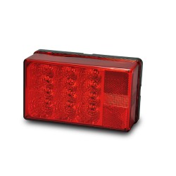 Wesbar 4" x 6" LED Waterproof Trailer Taillight – 7-Function, Over 80" Wide (Passenger Side)