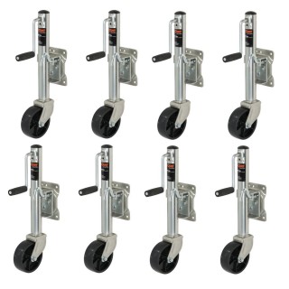 CURT 1,200 lb Marine Trailer Jacks – Sidewind Crank with Swivel Mount CURT 1.2K Marine Trailer Jacks with 6-Inch Wheel, Sidewind Handle – 10" Travel